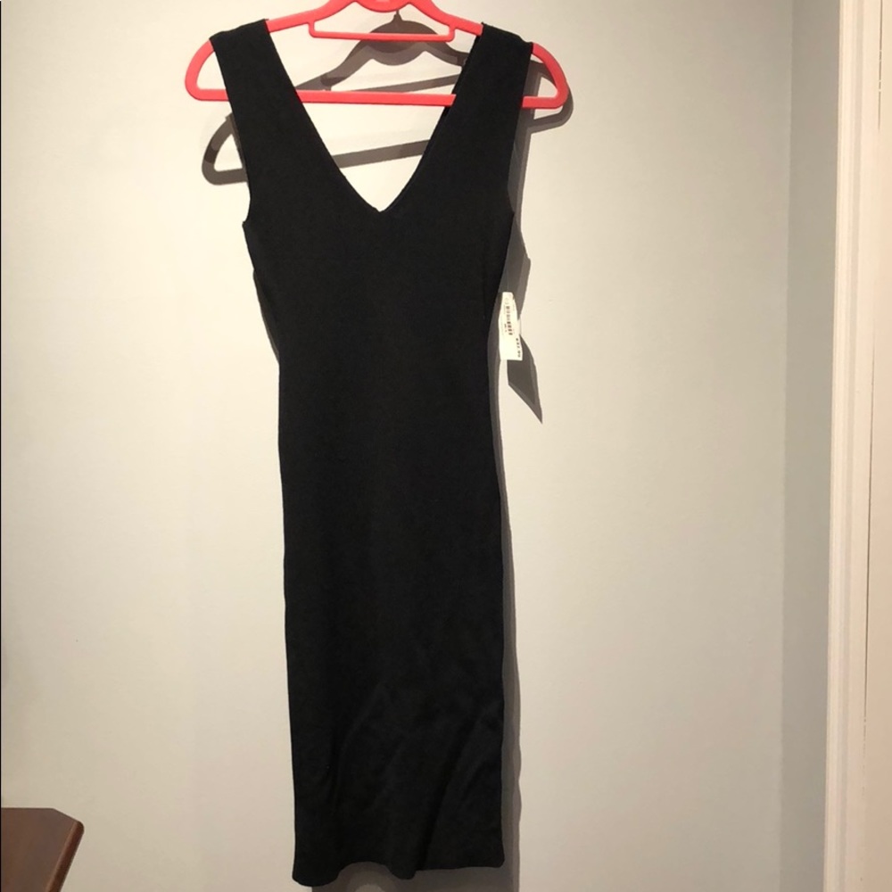 Knit Black Midi Dress - Essential LBD